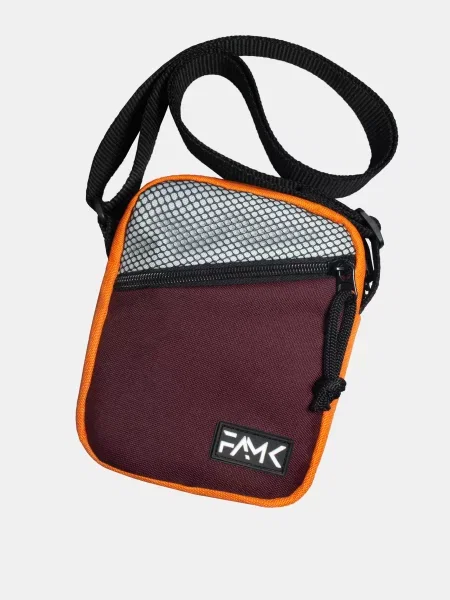 Сумка через плечо Famk бордовая