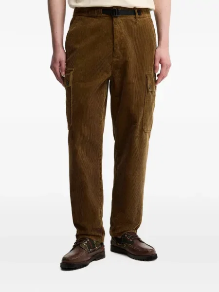 Pantaloni cargo Barbour de catifea cord maro