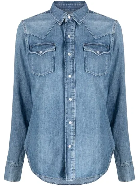 Długa koszulka Polo Ralph Lauren bez rękawów z kaszmiru niebieska