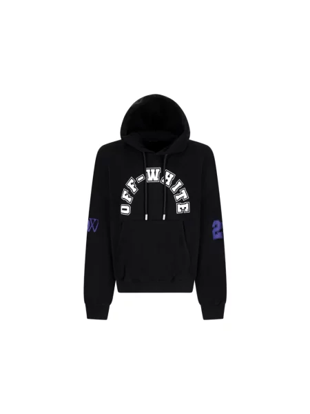 Bluza z kapturem Off-white z kapturem biała