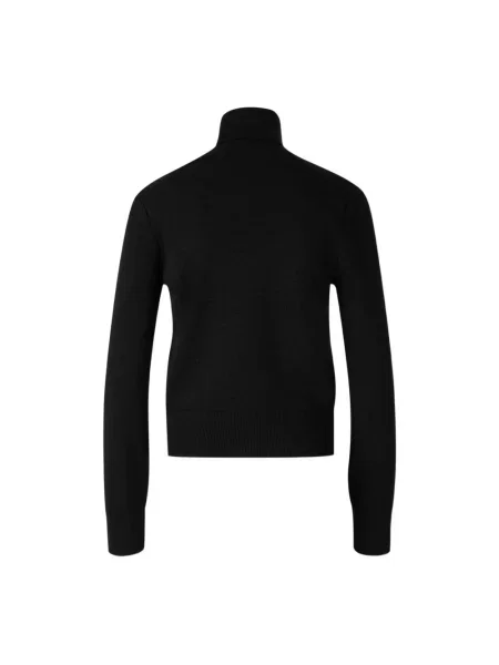 Sweter z golfem Ami Paris czarny