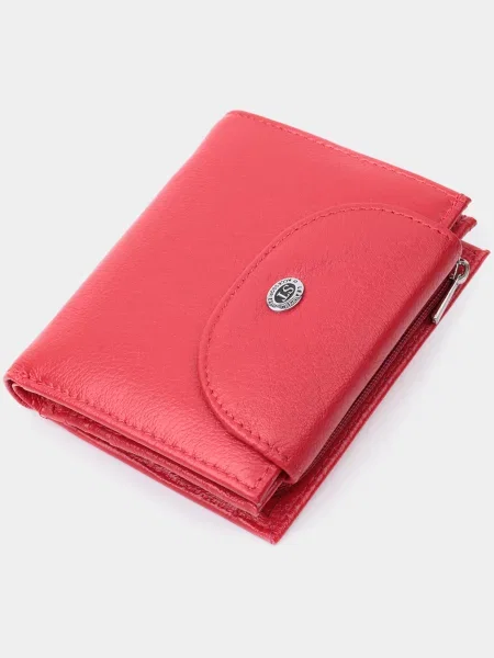 ST Leather Accessories Гаманець Шкіра червоний