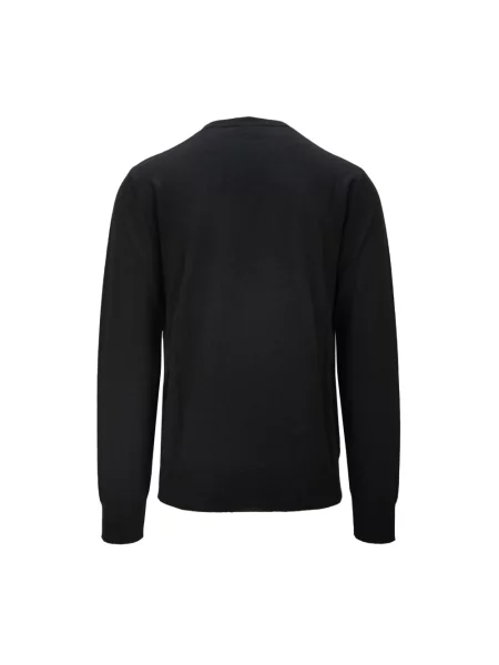 Sweter Dsquared2 wełniany z logo czarny