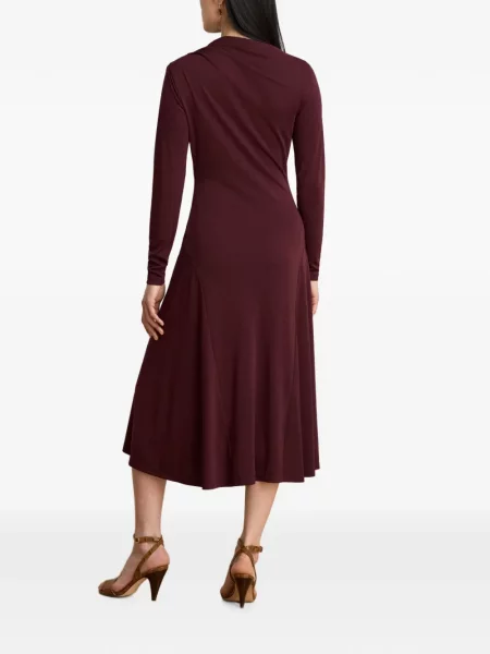 Lung rochie Lauren Ralph Lauren drapată violet