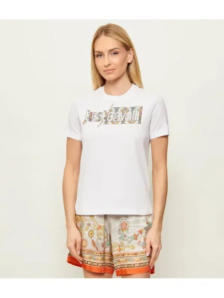 Just Cavalli Tricou alb
