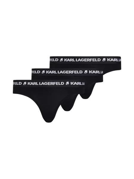 Spodní prádlo Karl Lagerfeld LOGO BRIEF 3P černé