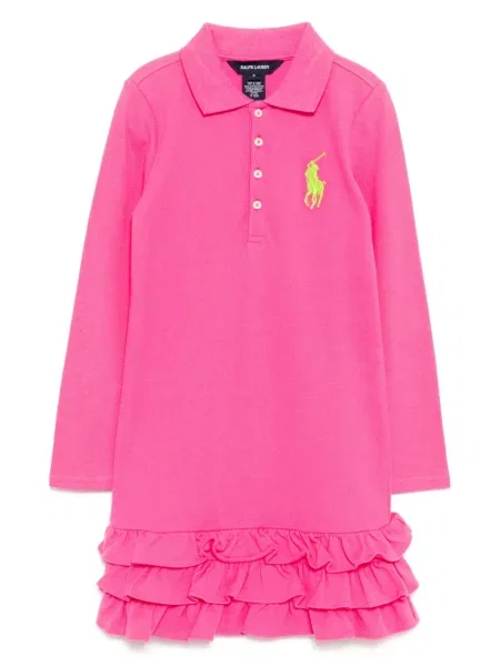 Sukienka dziecięca Polo Ralph Lauren różowa