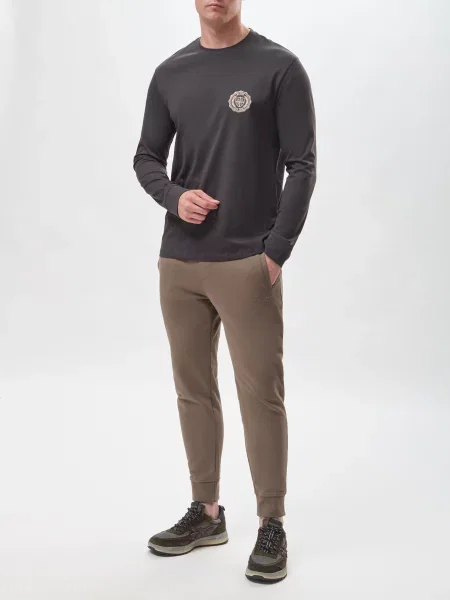 Лонгслів Armani Exchange коричневий