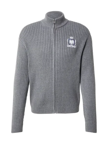 HOLLISTER Kardigan modrá / šedá bílá