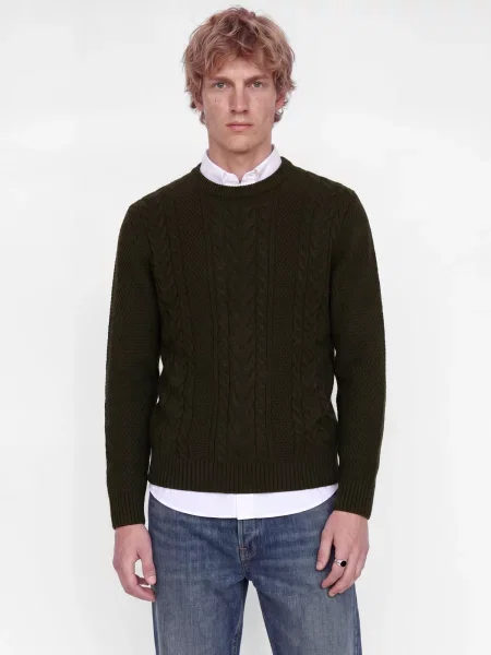 JACK & JONES Pulover JJJAMES închis maro