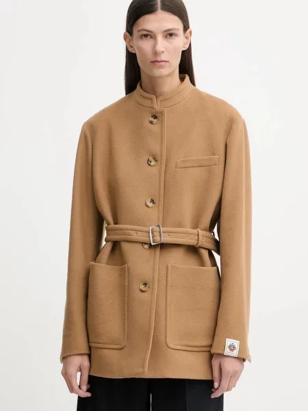 Palton Bally de lână bej
