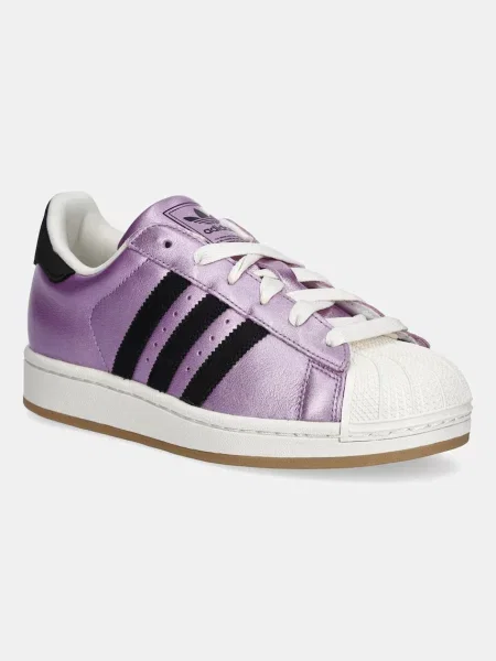 Adidas Originals sneakers din piele Superstar II W violet