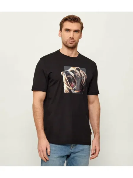 BOSS ORANGE Tricou Te_Dobermann negru