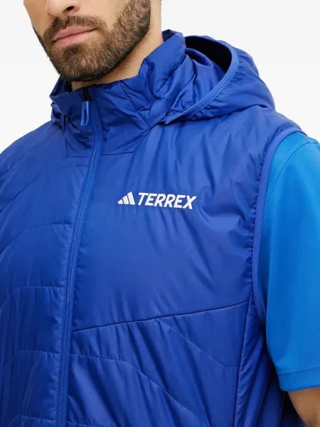 Плетени маратонки Adidas Terrex на райета бродирани синьо