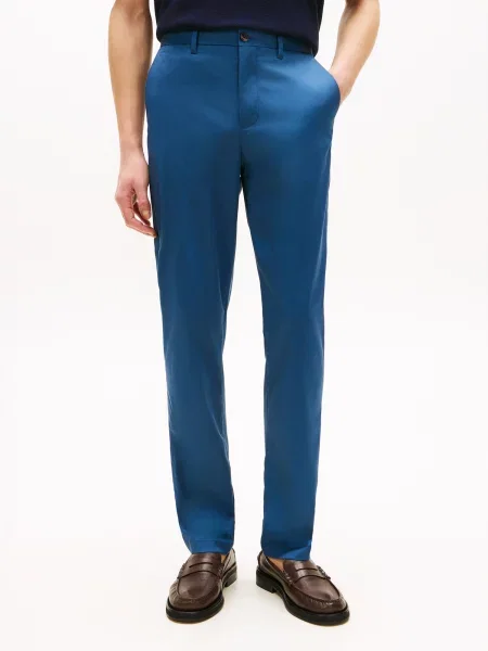 TOMMY HILFIGER Chino nohavice Harlem Essential' modrá