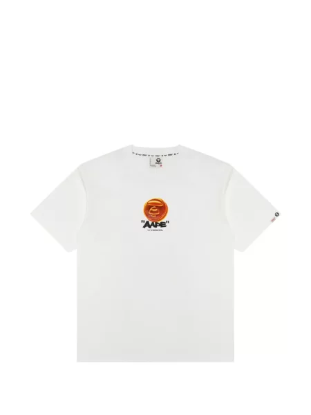 Tricou Aape By A Bathing Ape cu imagine alb