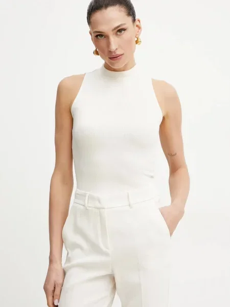 Топ Guess PRISCILLA с ниско поло бежово
