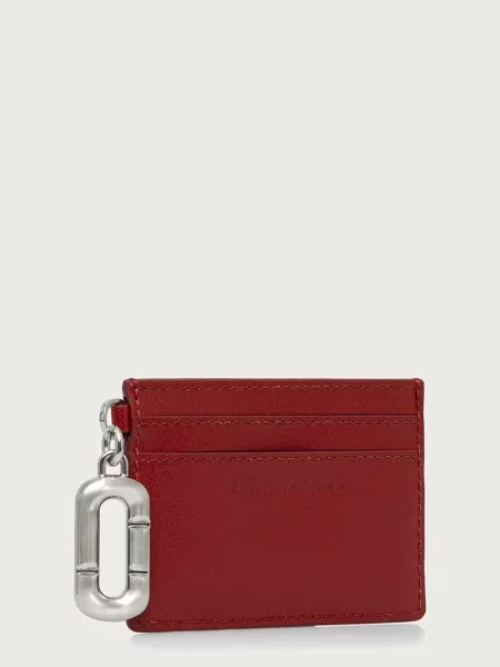 MARC JACOBS etui za kartice usnjeni CARD CASE rdeča