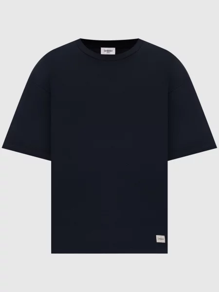Футболка з нашивкою Saint Laurent синя