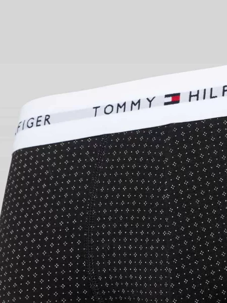 Obcisłe bokserki z mieszanki bawełny w zestawie 3 szt. Tommy Hilfiger czarne
