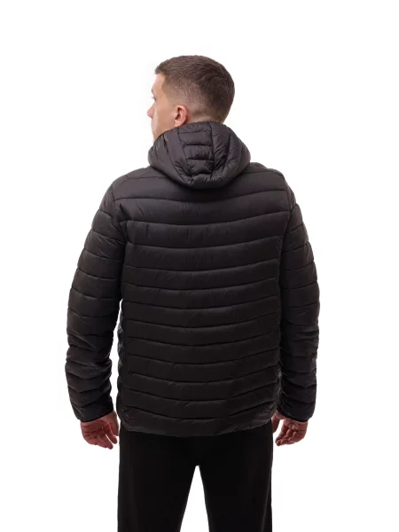 Демісезонна куртка LUMO текстиль/поліестер чорний