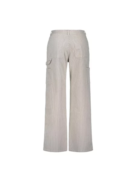 Spodnie cargo Sofie Schnoor w paski beżowe