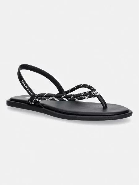 Tommy Jeans Sandale negru