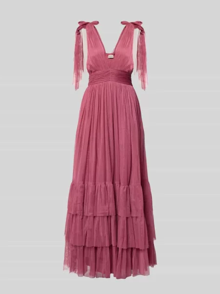 Długa sukienka w efekcie stopniowania Lace & Beads