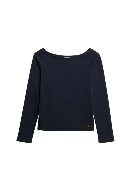 Superdry & Co Tricou Bardot marin / galben auriu albastru