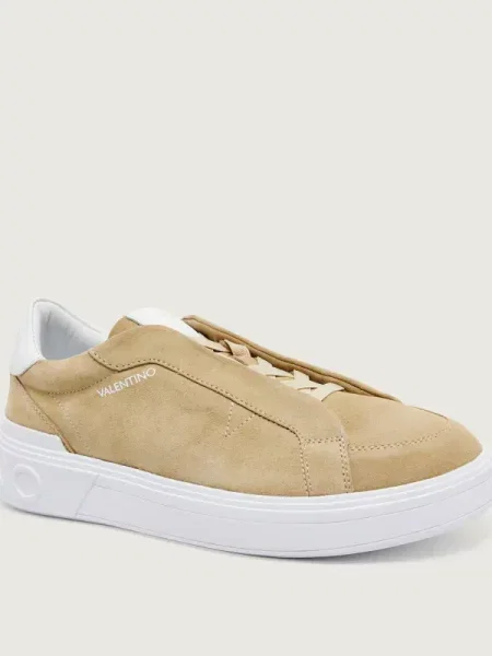 Valentino Sneakers Crust | piele întoarsă bej