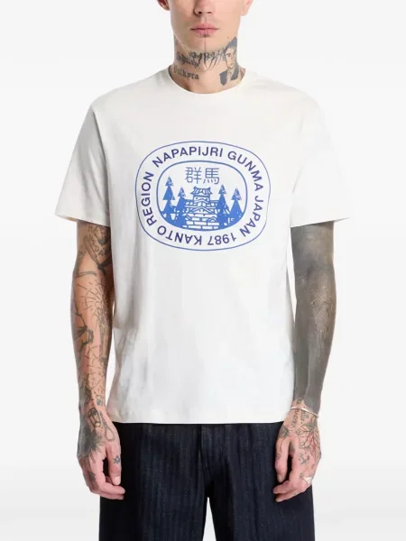 Tricou Napapijri cu imagine alb