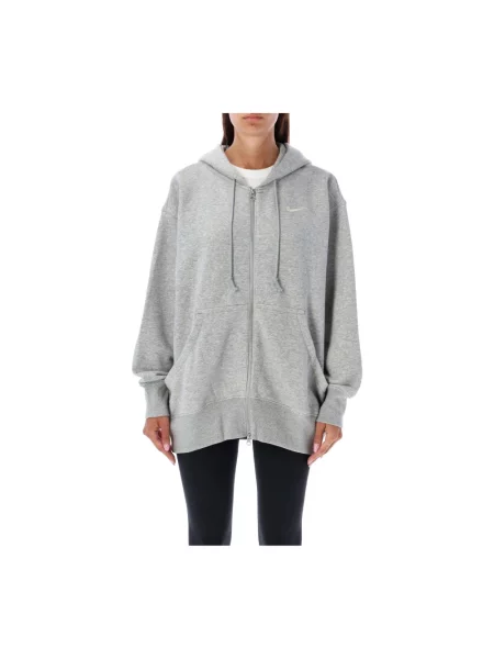 Bluza z kapturem Nike polarowa szara