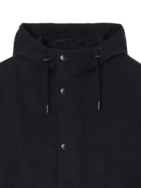 Geacă Burberry cu glugă albastru