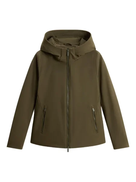 Parka Woolrich z kapturem zielona