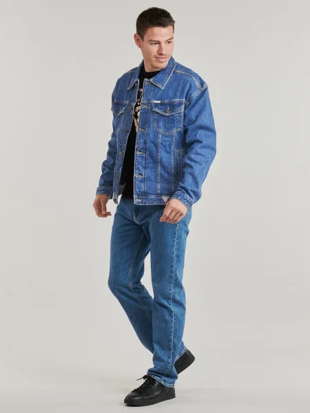 Guess Jeans geacă din denim albastru