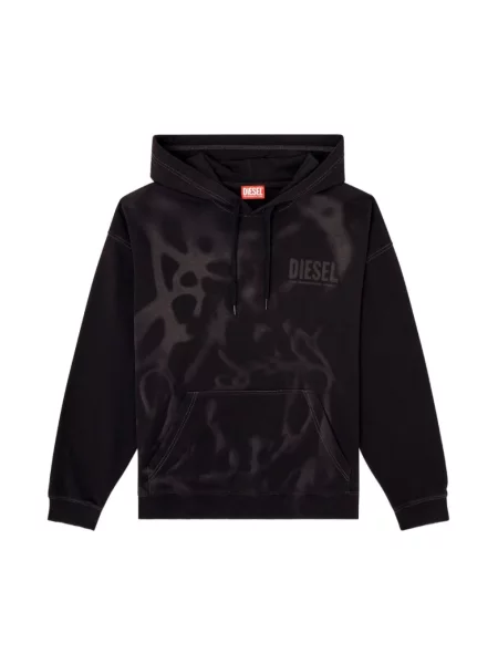 Bluza z kapturem Diesel czarna