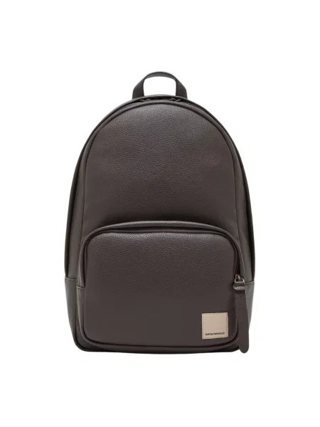 Plecak Emporio Armani brązowy