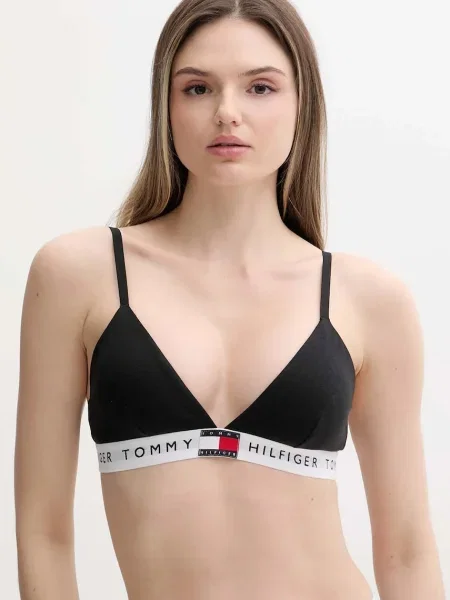 Сутиен Tommy Hilfiger с изчистен дизайн черно