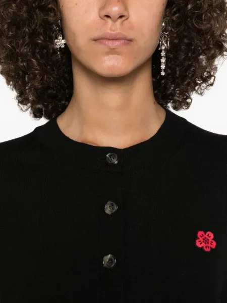Cardigan Kenzo cu model floral negru