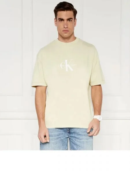 CALVIN KLEIN JEANS Tricou ARCHIVAL MONOLOGO galben