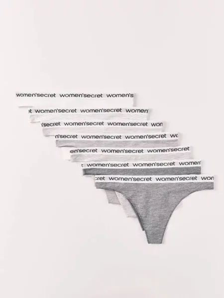 Women'secret Tanga šedé
