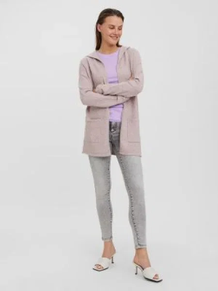 VERO MODA Pletena jopa Doffy puder