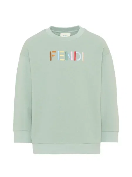 Sweter dziecięcy Fendi zielony