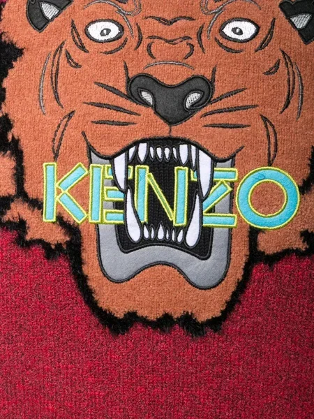 Pulover Kenzo cu dungi de tigru roșu