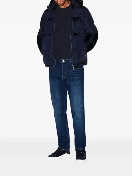 Μπλούζα Armani Exchange με αυτόγραφο μπλε