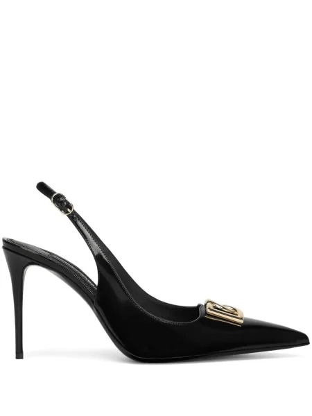 Pantofi cu toc Dolce & Gabbana slingback negru