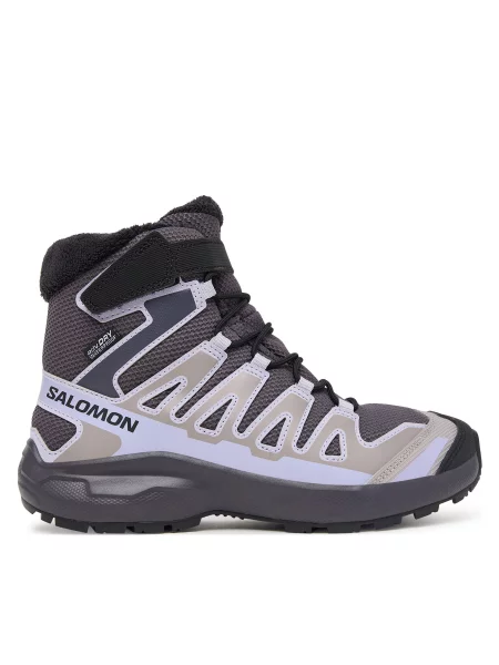 Παπούτσια πεζοπορίας Salomon XA PRO WINTER WP J Ανοιχτό γκρι