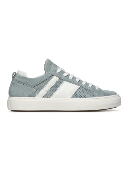 Sneakersy Fabi skórzane niebieskie