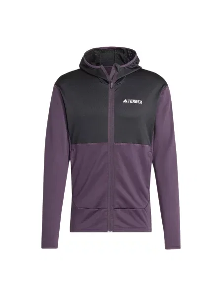 ADIDAS TERREX Λειτουργική ζακέτα φλις Xperior βατόμουρο μαύρο