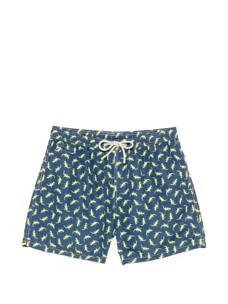 Slip de baie Mc2 Saint Barth cu imagine cu cordon albastru